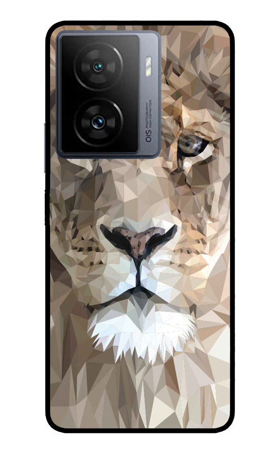 Lion Art iQOO Z7 5G Back Cover, Metal case