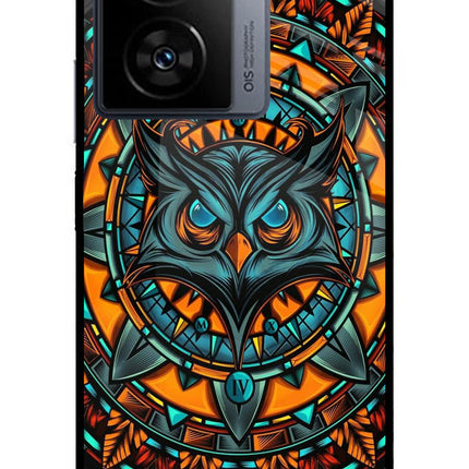 Angry Owl Art iQOO Z7 5G Metal Case Back Cover by Casekaro
