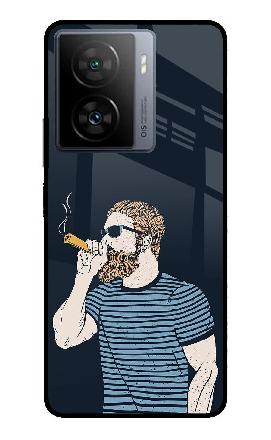 Smoking iQOO Z7 5G Back Cover, Metal case