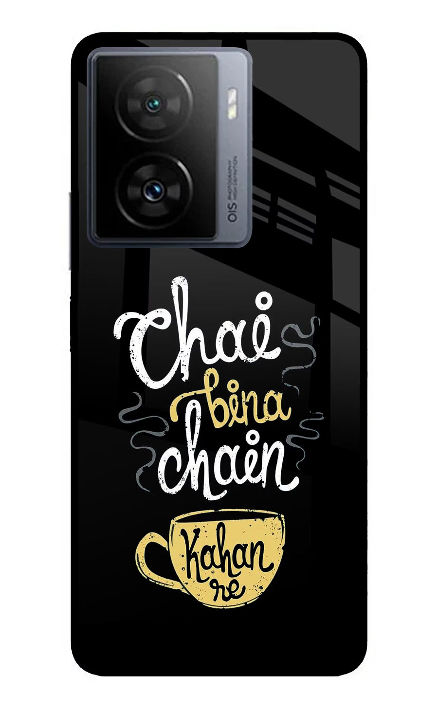 Chai Bina Chain Kaha Re iQOO Z7 5G Back Cover, Metal case