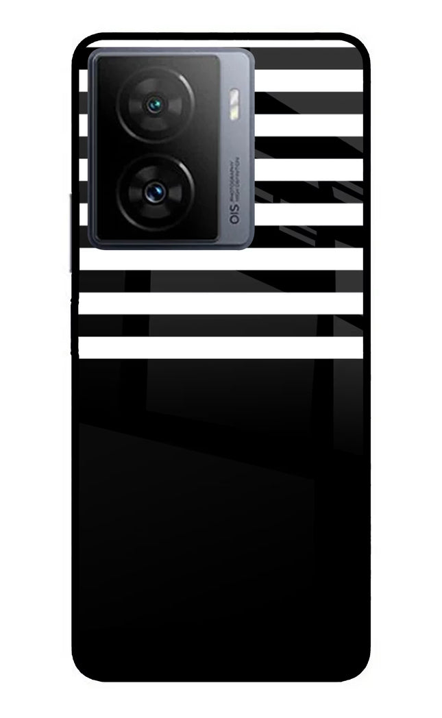 Black and White Print iQOO Z7 5G Metal Case Back Cover by Casekaro