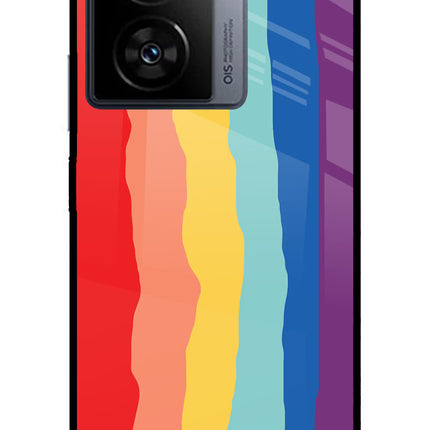 Rainbow iQOO Z7 5G Metal Case Back Cover by Casekaro