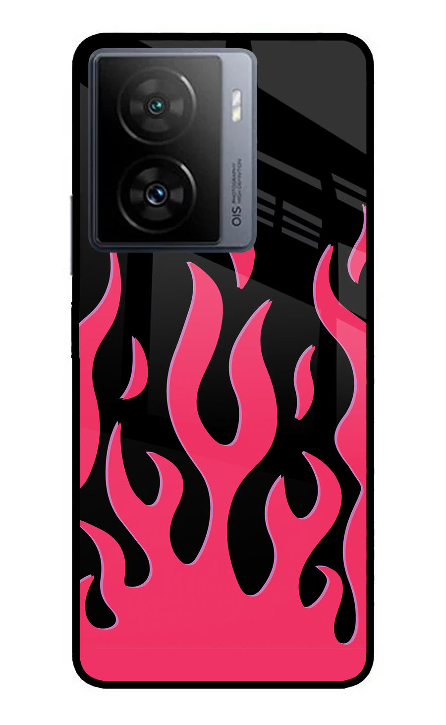 Fire Flames iQOO Z7 5G Back Cover, Metal case