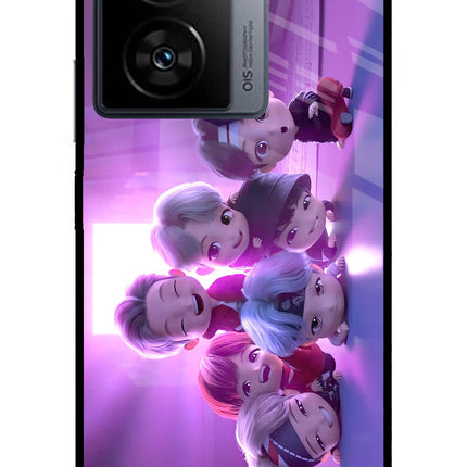 BTS Chibi iQOO Z7 5G Metal Case Back Cover by Casekaro