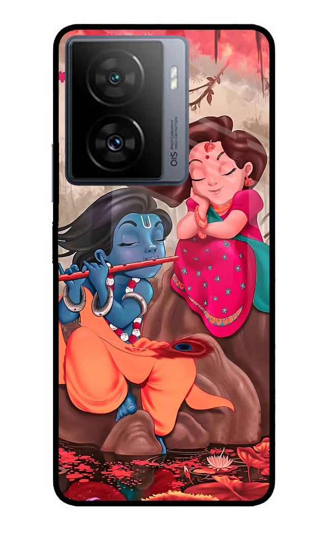 Radhe Krishna iQOO Z7 5G Metal Case Back Cover by Casekaro