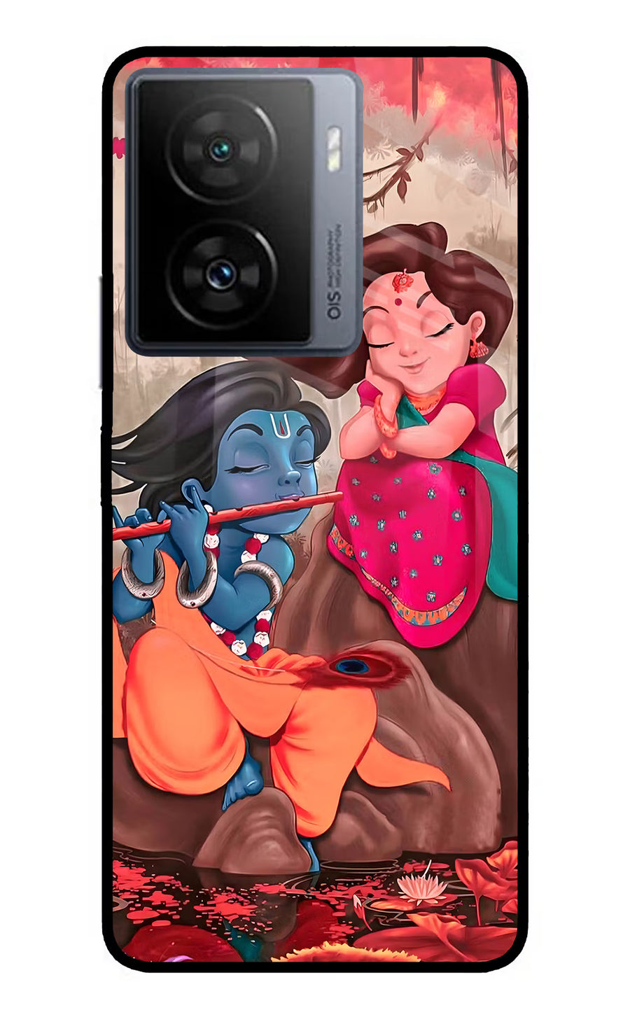 Radhe Krishna iQOO Z7 5G Back Cover, Metal case