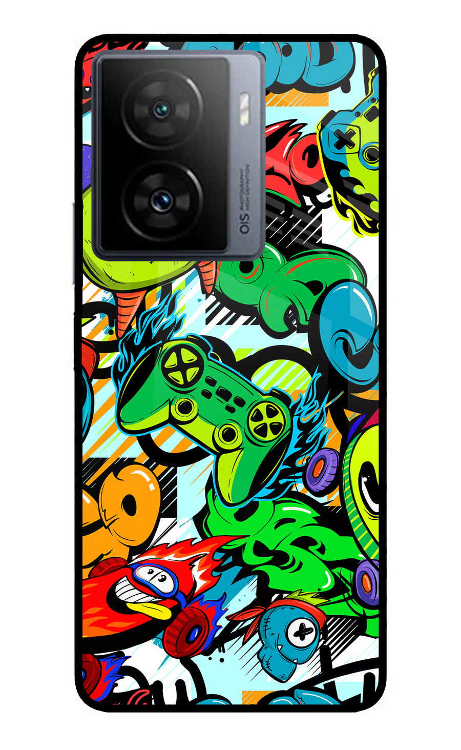 Game Doodle iQOO Z7 5G Back Cover, Metal case