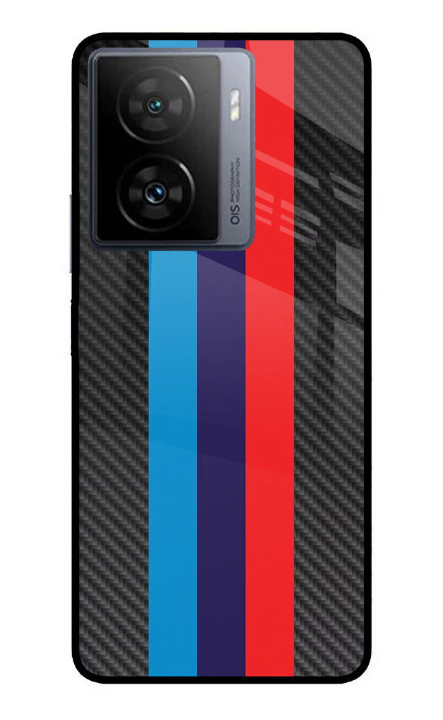 BMW Stripes Pattern iQOO Z7 5G Metal Case Back Cover by Casekaro