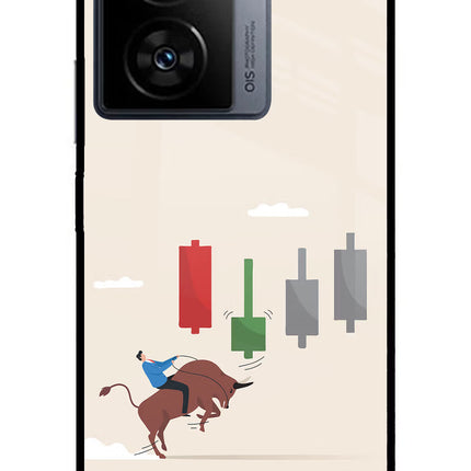 Bull Trading Momentum iQOO Z7 5G Metal Case Back Cover by Casekaro