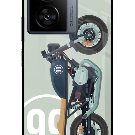 Classic Cafe Racer 99 iQOO Z7 5G Metal Case Back Cover by Casekaro