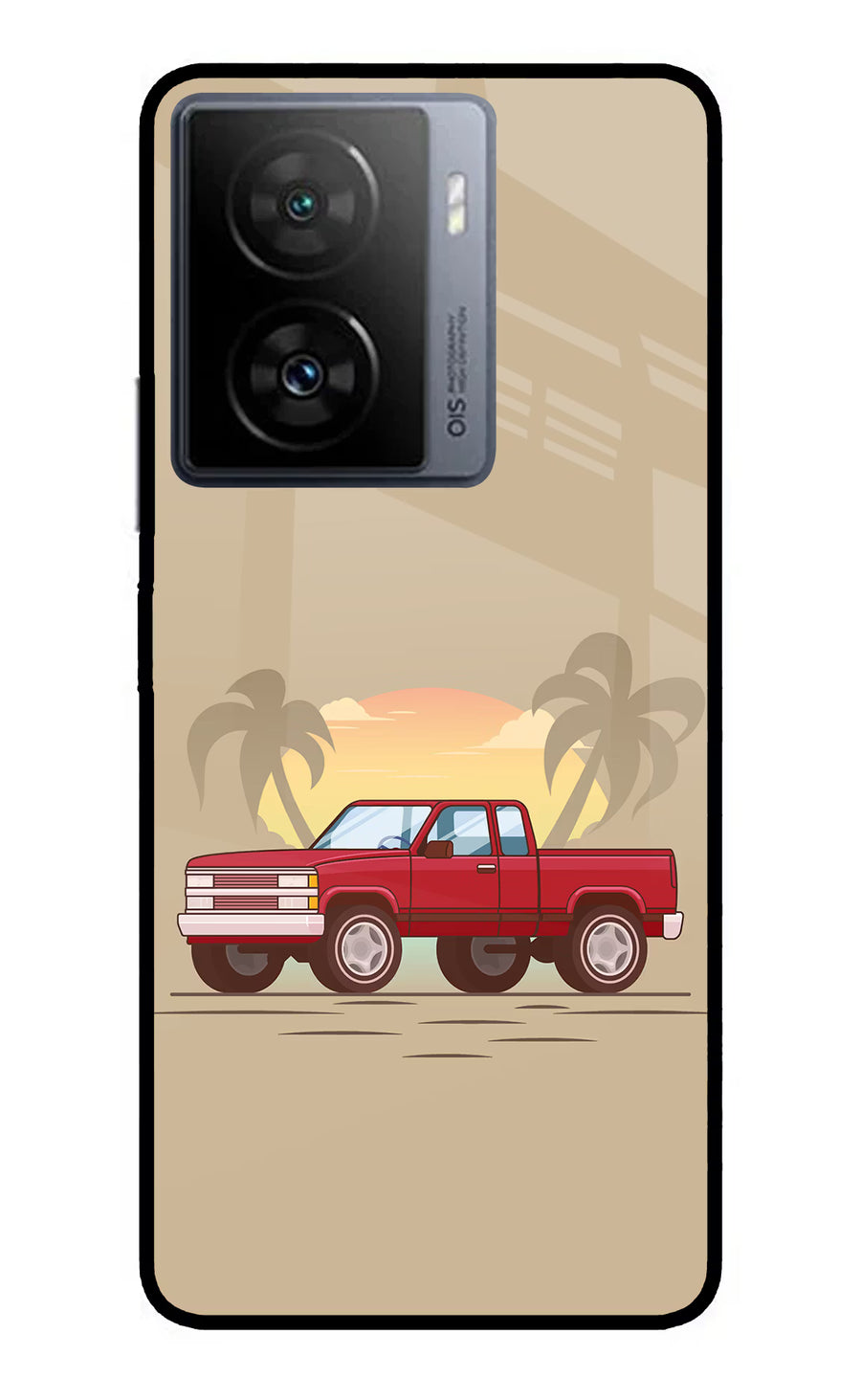 Desert Classic Drive iQOO Z7 5G Back Cover, Metal case
