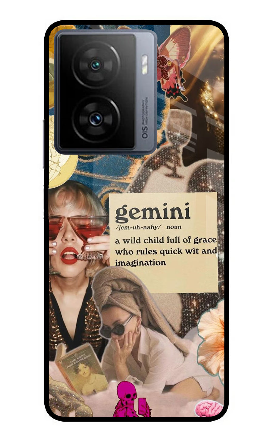 Gemini Zodiac iQOO Z7 5G Back Cover, Metal case