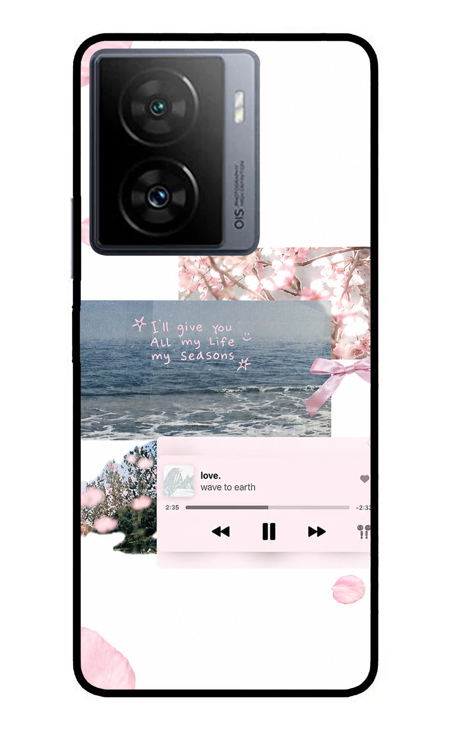 Wave to earth iQOO Z7 5G Back Cover, Metal case