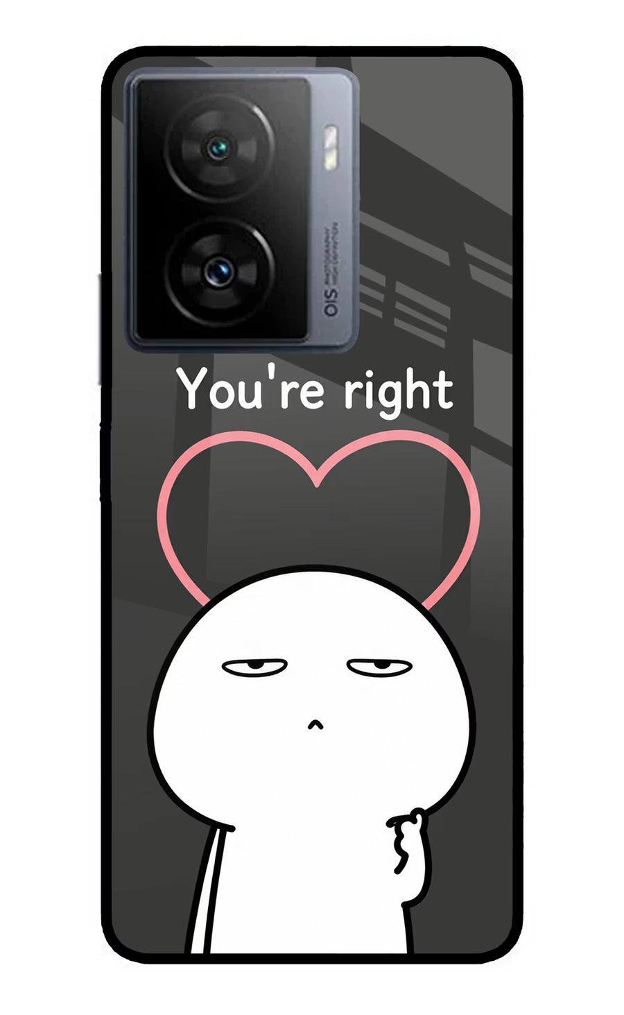 You're Right iQOO Z7 5G Back Cover, Metal case