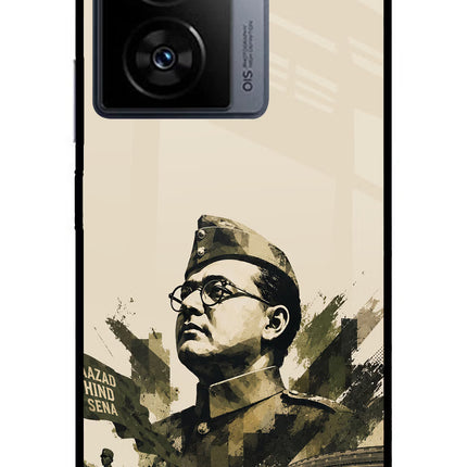 Netaji Rising iQOO Z7 5G Metal Case Back Cover by Casekaro
