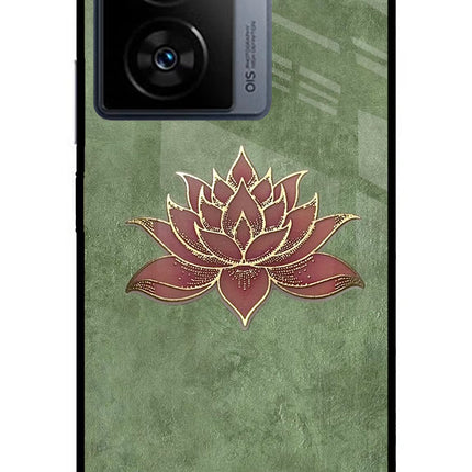 Lotus Grace iQOO Z7 5G Metal Case Back Cover by Casekaro
