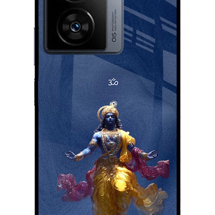 Cosmic Krishna iQOO Z7 5G Metal Case Back Cover by Casekaro