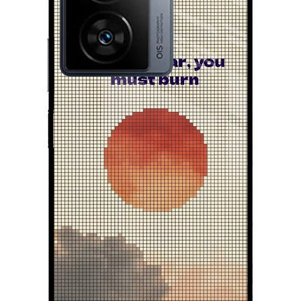 Pixel Sun iQOO Z7 5G Metal Case Back Cover by Casekaro