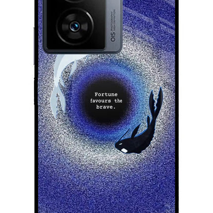 Dark Koi iQOO Z7 5G Metal Case Back Cover by Casekaro
