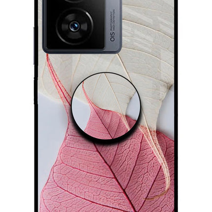White Pink Leaf iQOO Z7 5G Pop Case by Casekaro