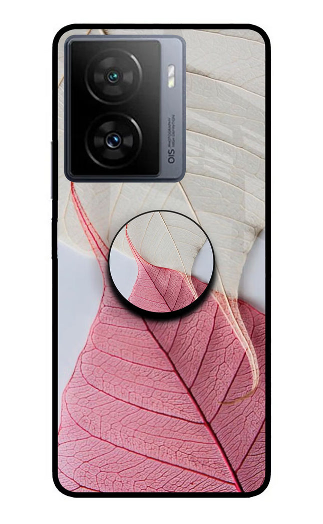 White Pink Leaf iQOO Z7 5G Pop Case by Casekaro