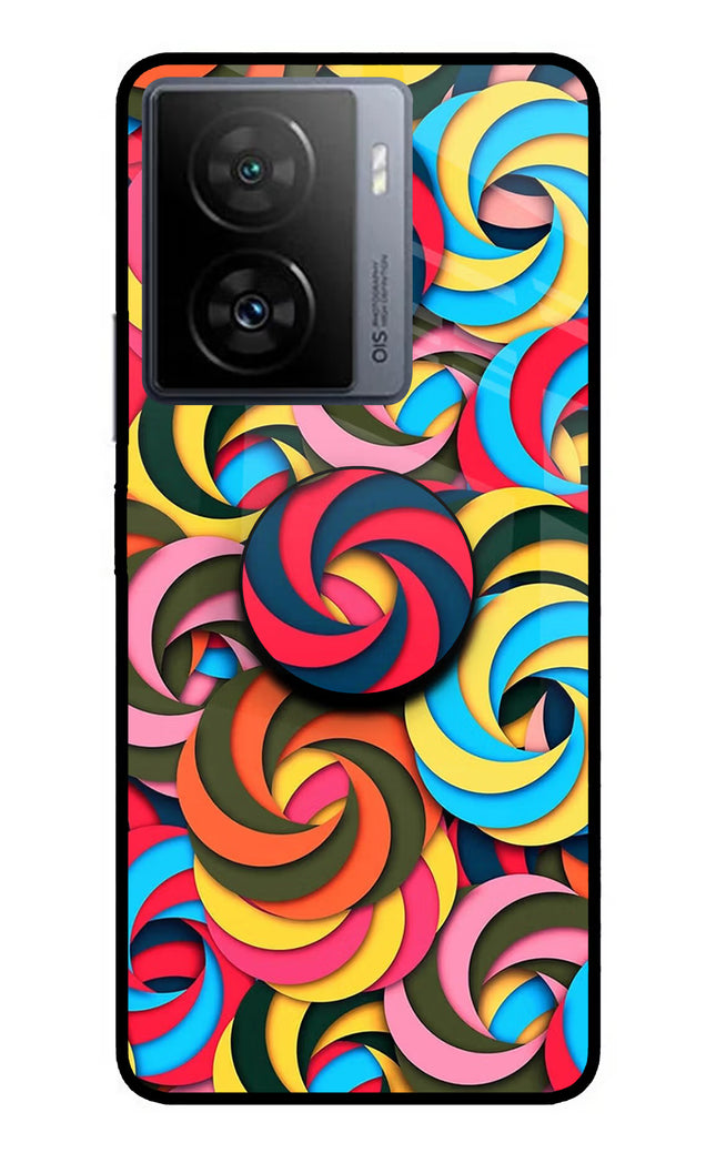 Spiral Pattern iQOO Z7 5G Pop Case by Casekaro