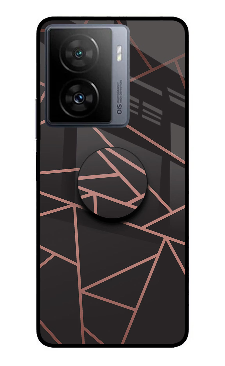 Geometric Pattern iQOO Z7 5G Pop Case, Metal case