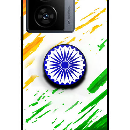 Indian Flag Ashoka Chakra iQOO Z7 5G Pop Case by Casekaro