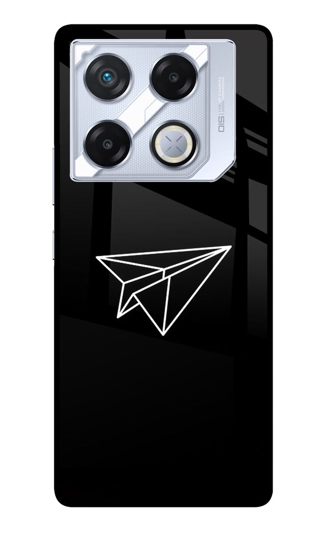 Paper Plane White Infinix GT 20 Pro Metal Case Back Cover by Casekaro