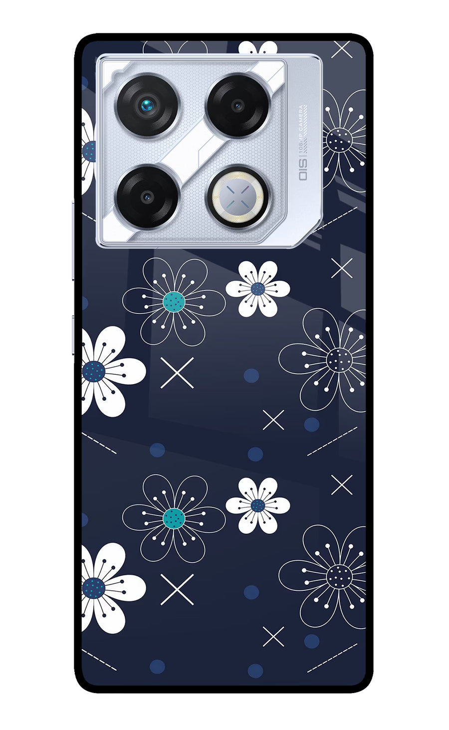 Flowers Infinix GT 20 Pro Back Cover, Metal case