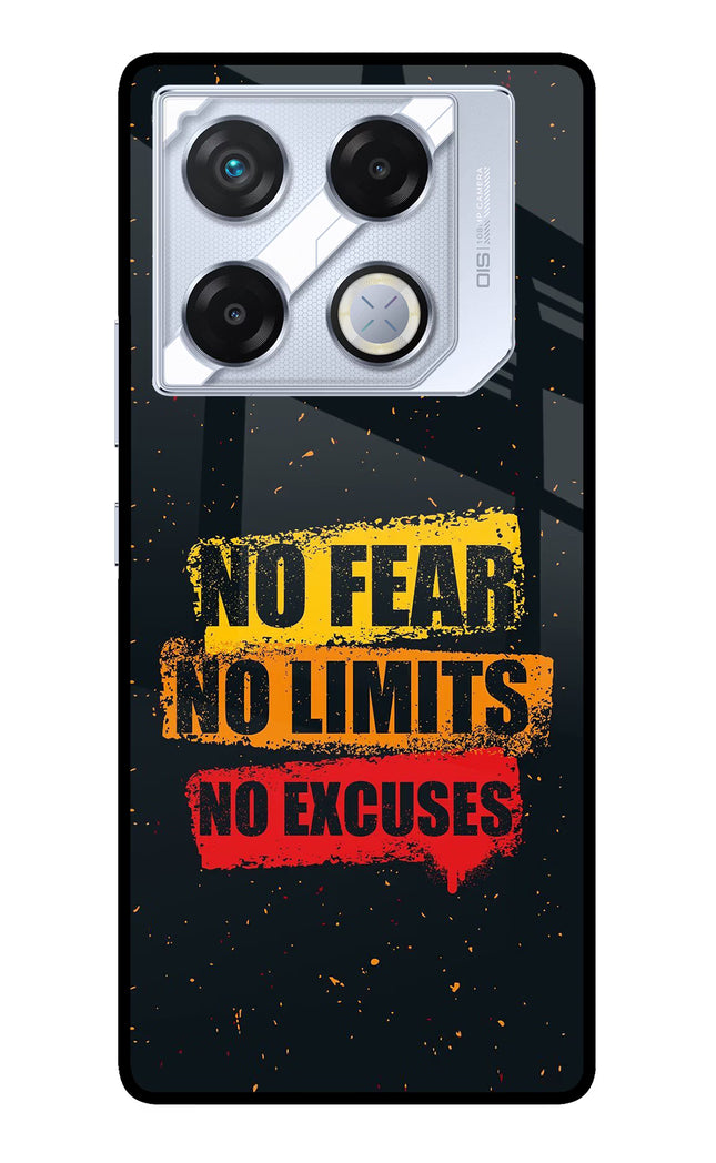 No Fear No Limits No Excuse Infinix GT 20 Pro Metal Case Back Cover by Casekaro