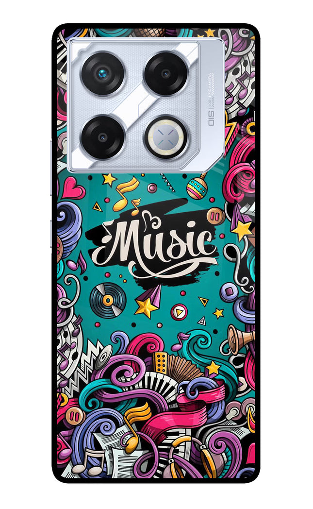 Music Graffiti Infinix GT 20 Pro Metal Case Back Cover by Casekaro