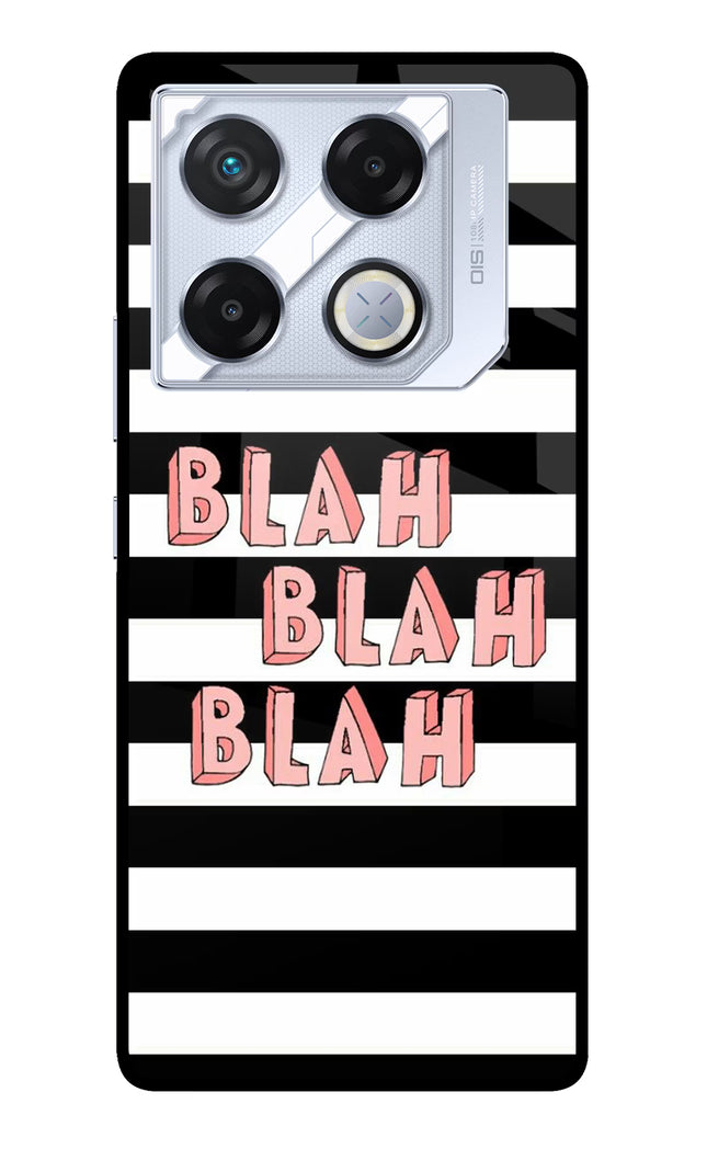 Blah Blah Blah Infinix GT 20 Pro Metal Case Back Cover by Casekaro