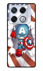 Captain America Infinix GT 20 Pro Metal Case Back Cover by Casekaro