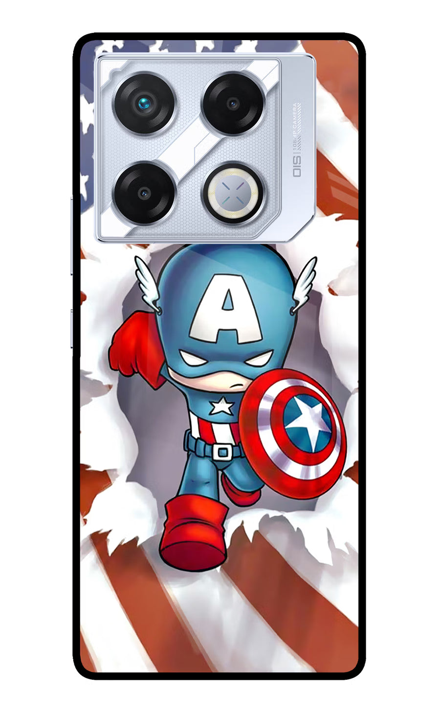 Captain America Infinix GT 20 Pro Back Cover, Metal case