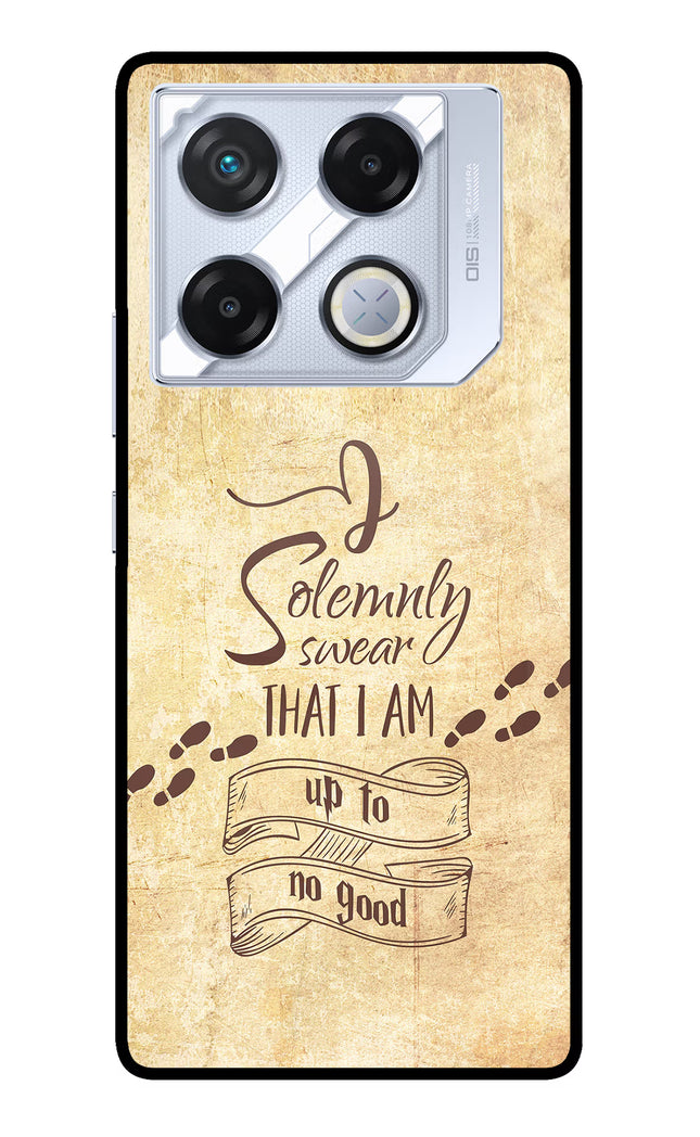 I Solemnly swear that i up to no good Infinix GT 20 Pro Metal Case Back Cover by Casekaro