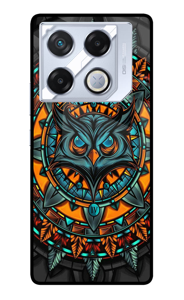 Angry Owl Art Infinix GT 20 Pro Metal Case Back Cover by Casekaro