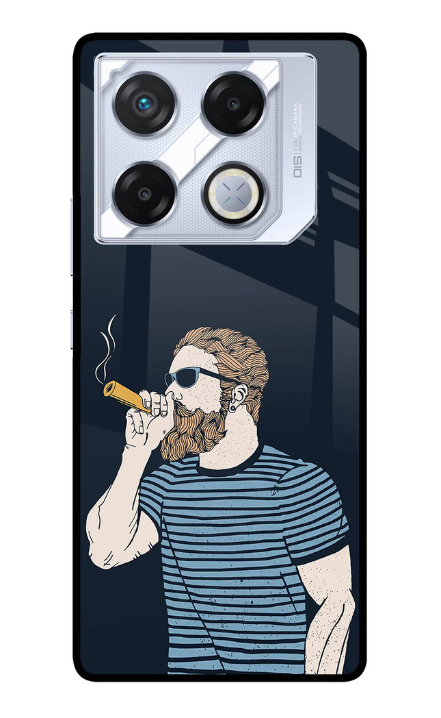 Smoking Infinix GT 20 Pro Metal Case Back Cover by Casekaro