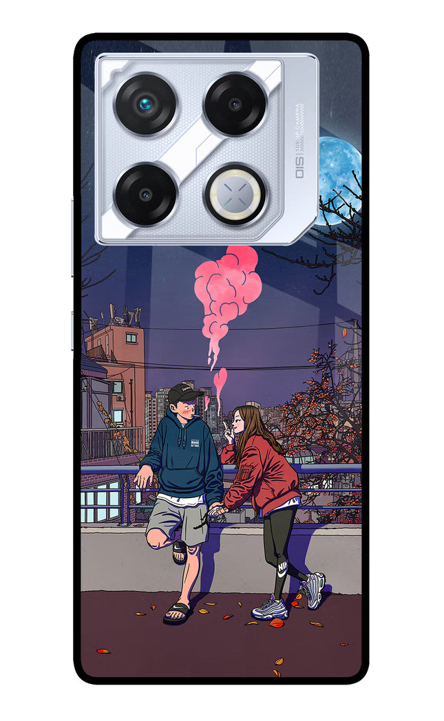 Chilling Couple Infinix GT 20 Pro Metal Case Back Cover by Casekaro