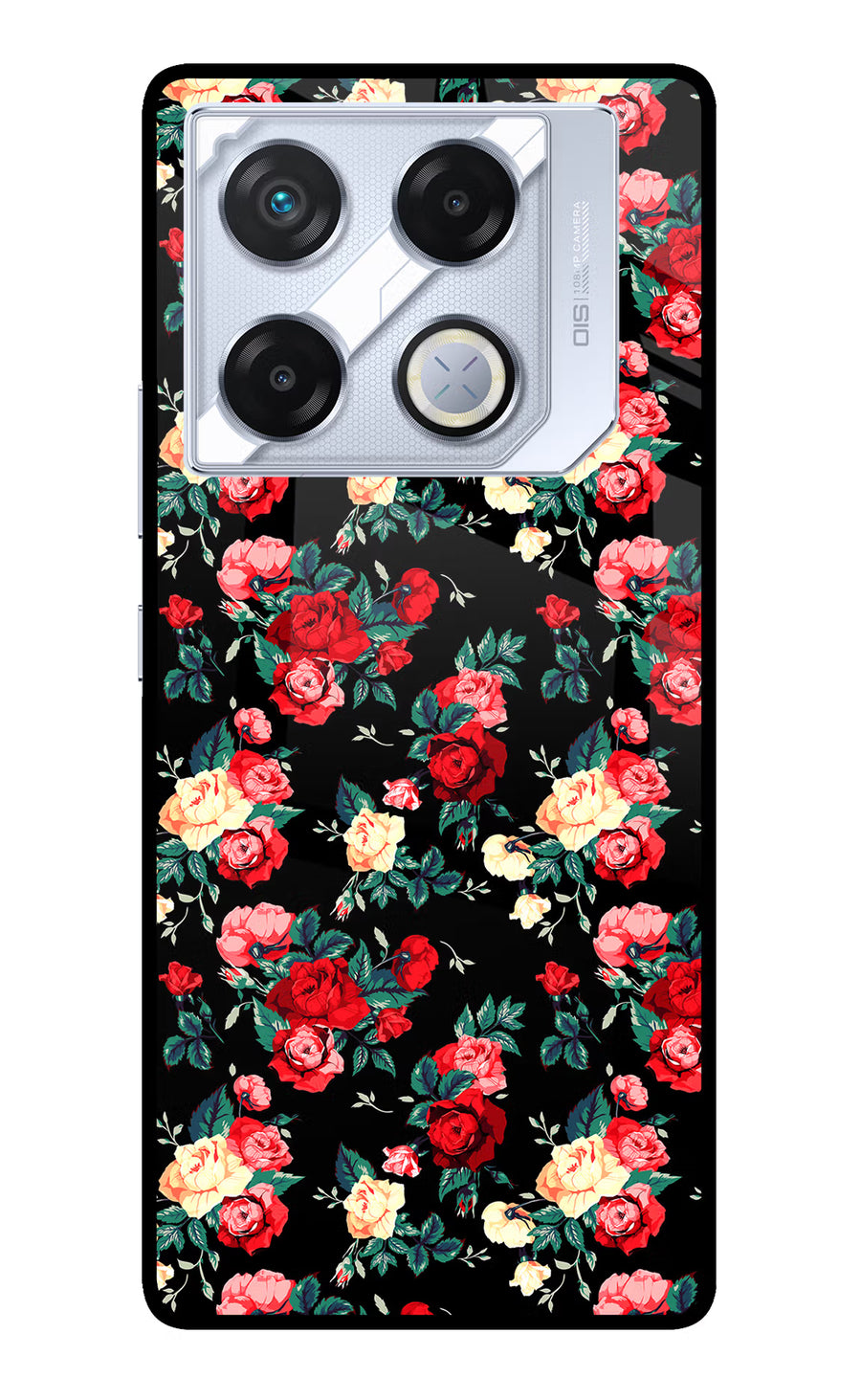 Rose Pattern Infinix GT 20 Pro Back Cover, Metal case
