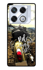 Ride More Worry Less Infinix GT 20 Pro Metal Case Back Cover by Casekaro