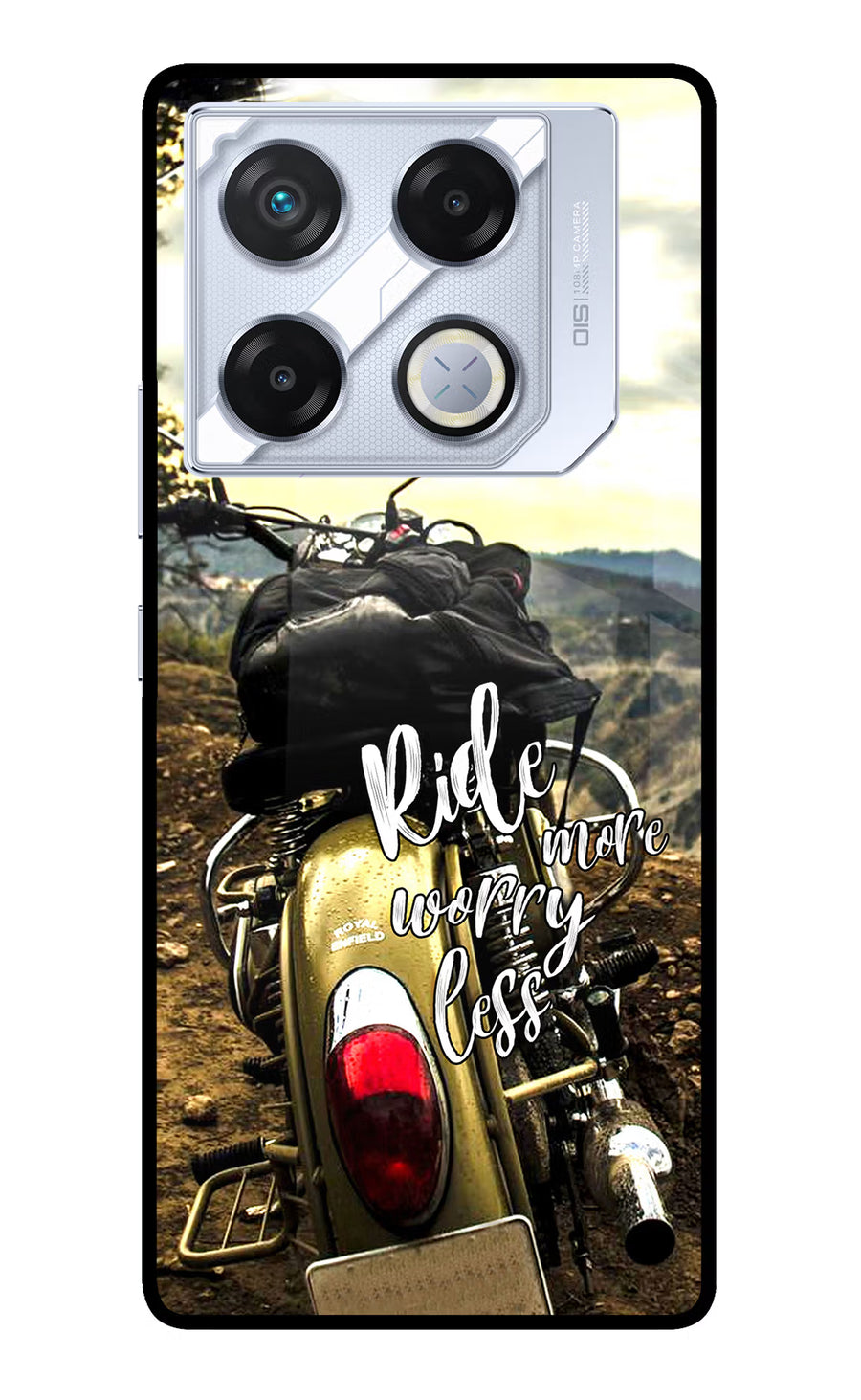 Ride More Worry Less Infinix GT 20 Pro Back Cover, Metal case