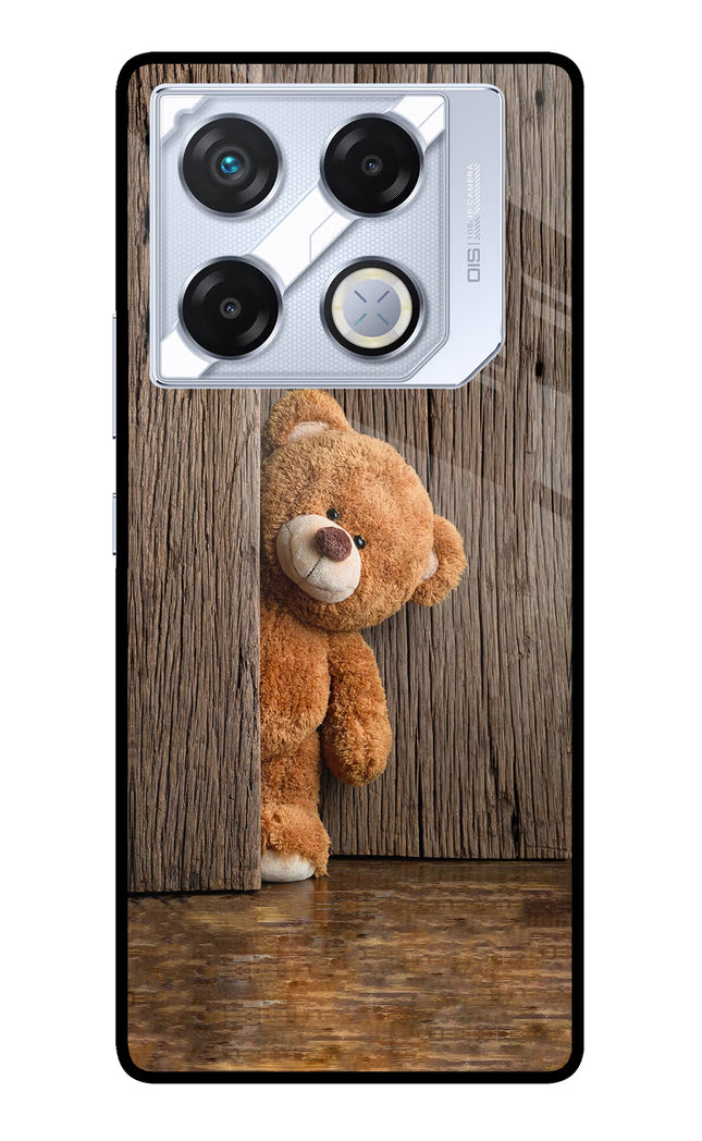 Teddy Wooden Infinix GT 20 Pro Metal Case Back Cover by Casekaro