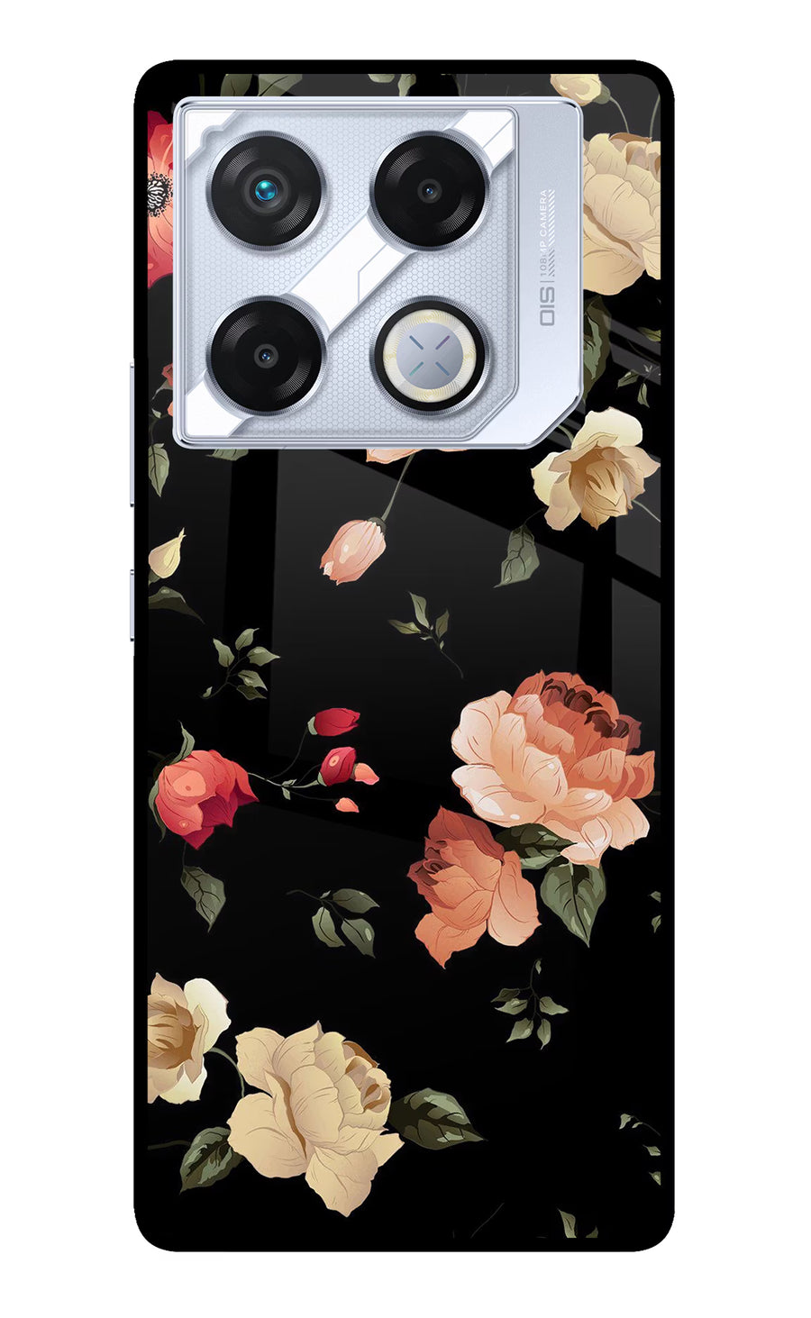 Flowers Infinix GT 20 Pro Back Cover, Metal case