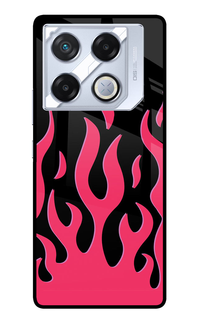 Fire Flames Infinix GT 20 Pro Metal Case Back Cover by Casekaro