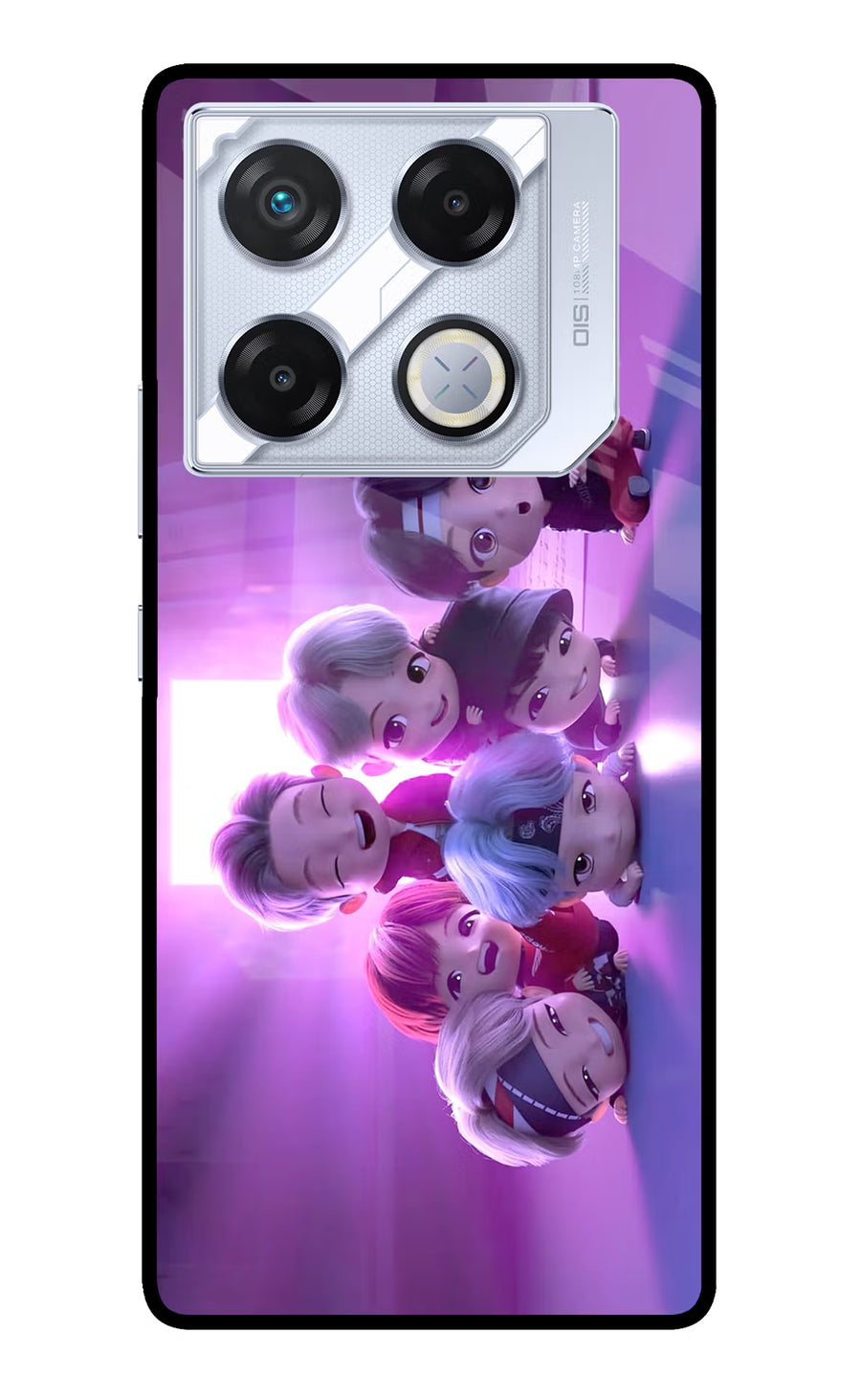 BTS Chibi Infinix GT 20 Pro Back Cover, Metal case