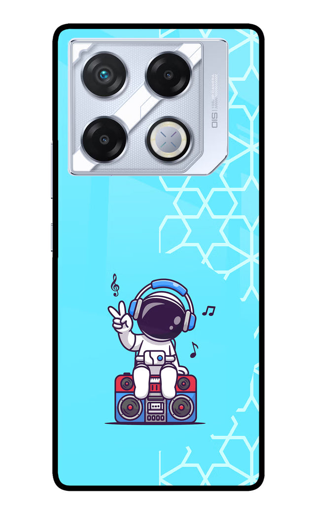 Cute Astronaut Chilling Infinix GT 20 Pro Metal Case Back Cover by Casekaro