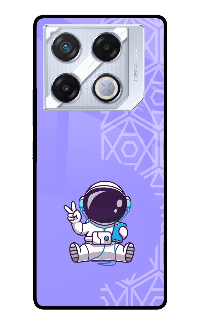Cute Astronaut Chilling Infinix GT 20 Pro Metal Case Back Cover by Casekaro