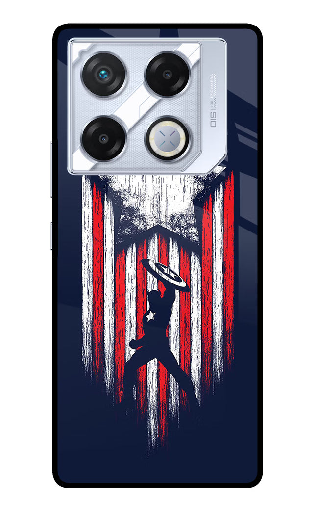 Captain America Marvel Art Infinix GT 20 Pro Metal Case Back Cover by Casekaro