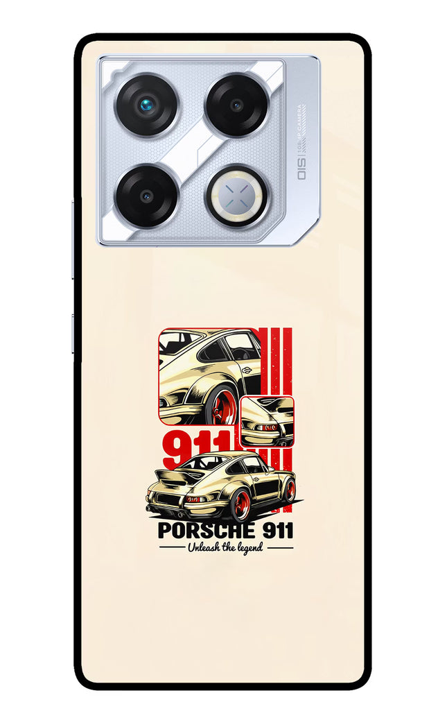 Classic Porsche 911 Infinix GT 20 Pro Metal Case Back Cover by Casekaro